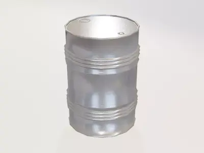 Lowpoly Oil Drum 01 Low-poly 3D model