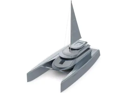Trimaran 3D model