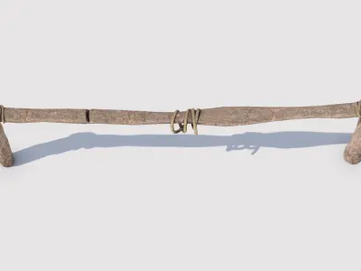 Hitching post 3D model
