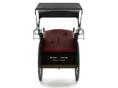 pedicab-becak rickshaw 3D model