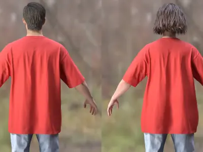  Man and Woman in Casual Outfit 1 