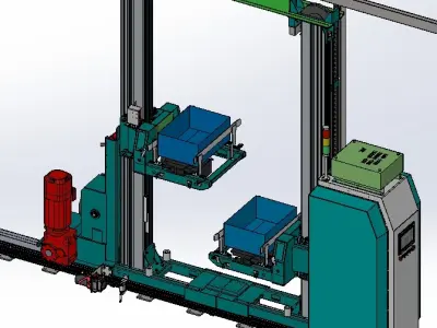 Elevating stacker 3D model