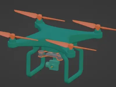 Drone Free Free low-poly 3D model