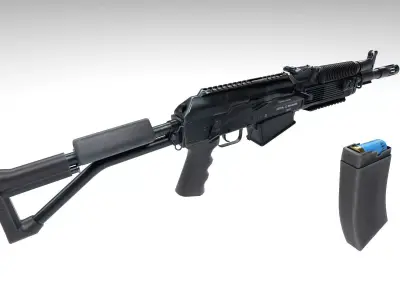 Molot VPO-205-03 Low-poly 3D model