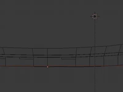 Low-Poly Boat orange Free low-poly 3D model