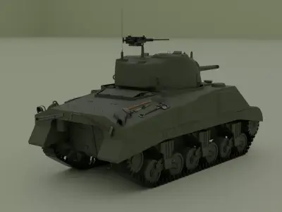 M4 Sherman Low-poly 3D model buy