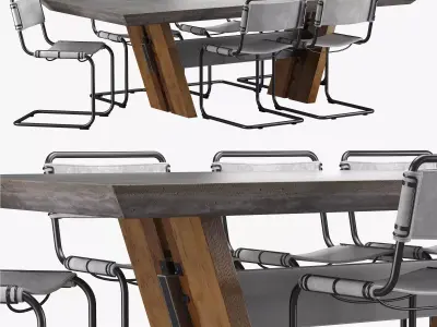 Westside Table 3D model
