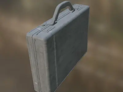 Briefcase Low-poly 3D model