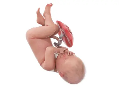 Fetus Anatomy Week 41 Static 3D model