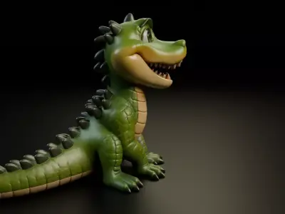alligator 3D print model buy
