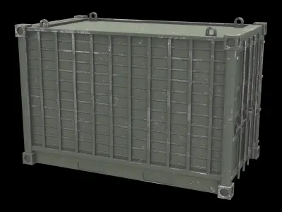 Military container 01 3D model