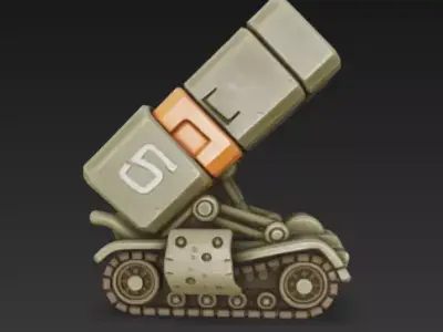Metal Slug Missile Launcher 01 Free 3D print model