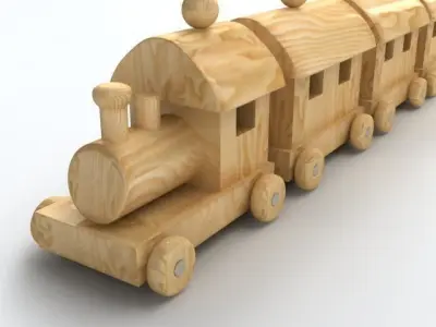 Toy Train 1 3D model