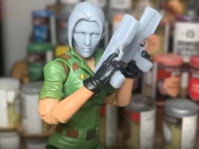 Lara Croft Fan Art Kit 3D printable File For Action Figures  3D print model