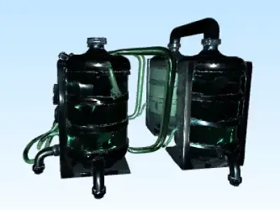 Sci-Fi Industrial Liquid Tanks  Game Ready PBR Prop  Low-poly 3D model