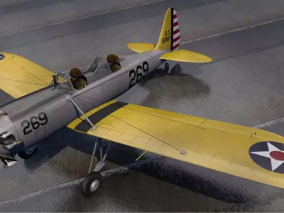 Ryan PT-22 Recruit 3D model