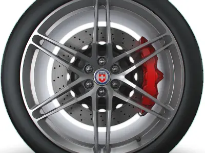 HRE P106 wheels 3D model