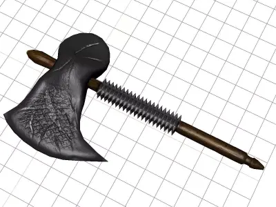 Fantasy Axe Free low-poly 3D model