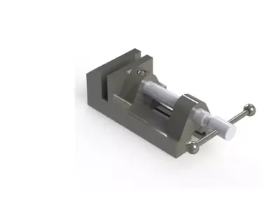 Morsa Simples - bench vise 3D model