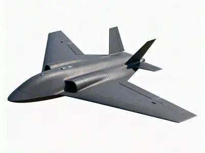 Stealth Combat Drone UCAV 3D Model Low-poly 3D model