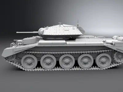 Crusader Mk2 Scale model   3D print model