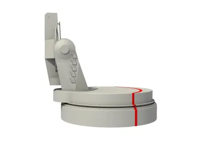 MK-13 GUIDED MISSILE LAUNCHER 3D model