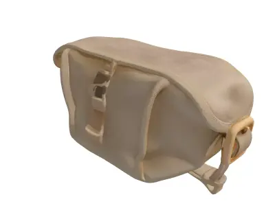 Military Canvas Utility Pouch Low-poly 3D model
