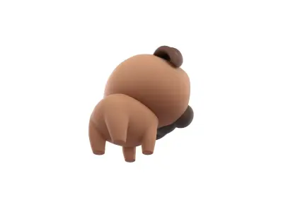 Character195 Pug  3D model