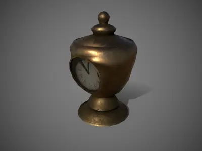 Table Clock Free low-poly 3D model purchase