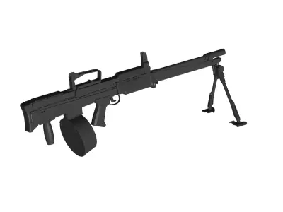 L86A1 Light machine gun 3D model