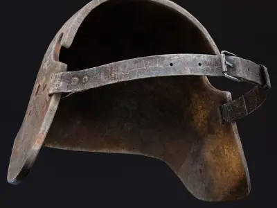 Stahlhelm Low-poly 3D model