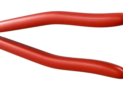 Pliers standard Low-poly 3D model