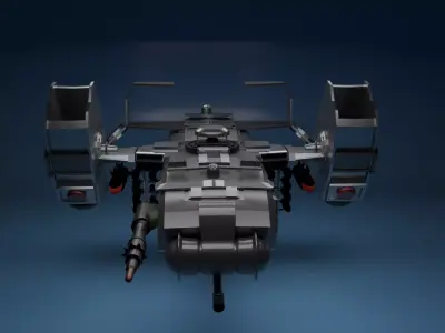 War Aircraft High poly Free 3D model