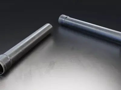 Metal Pipe Bundle Low-poly 3D model