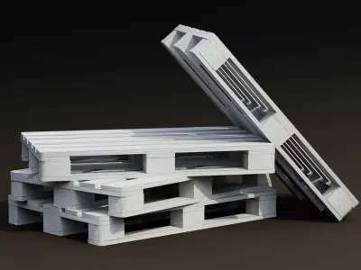 Wooden Pallet Prop Game-Ready Low-poly 3D model