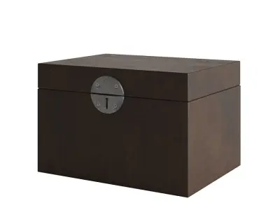 Old Wood Box Free 3D model
