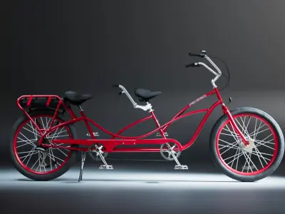 Tandem E-Bike 3D model