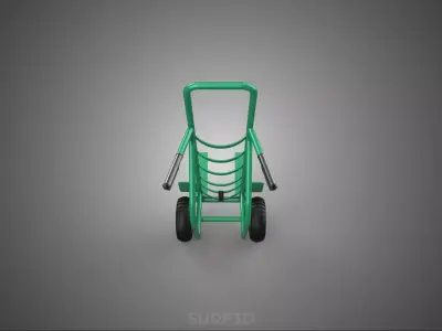 GREEN HAND TRUCK BAG HANDTRUCK TROLLEY FORK CART LIFTING DOLLY 2 3D model