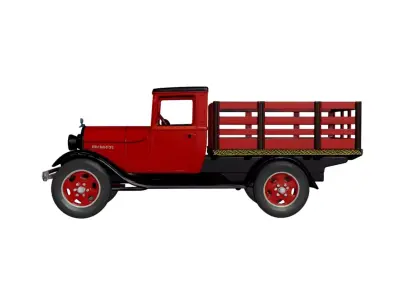Vintage Farm Pickup Truck 3D Printable Vehicle Model 3D print model