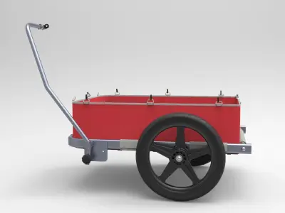 Bike Trailer 3D model purchase