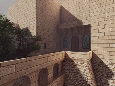 Medieval Castle 3D model 4