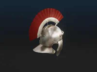 Realistic Roman Helmet Low-poly 3D model