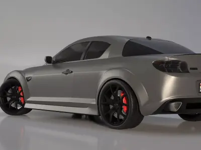 Mazda RX-8 2005-2008 Sports Car 3D Model 3D model