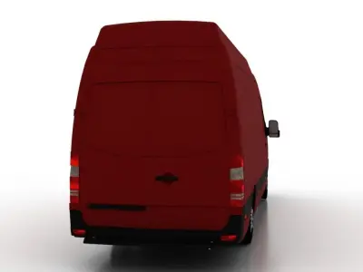 Mercedes Benz Sprinter L4H3 2009 Cargo UK 3D model