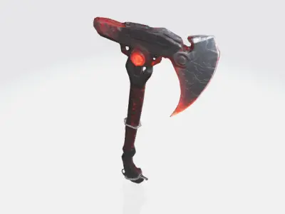 Cybernetic axe 3D model