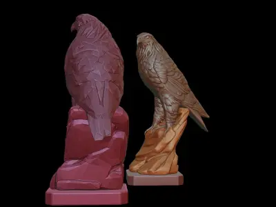 Eagle Statue 3D print model