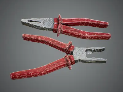 Combination Pliers Low-poly 3D model