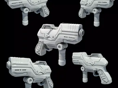 Scifi Concept Gun 3D model