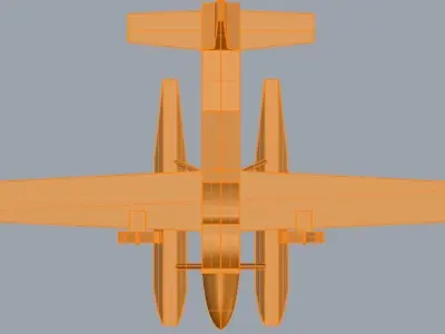 Seaplane basic shape 3D model