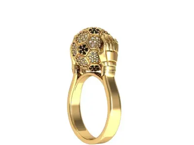 foot ball ring 3D print model